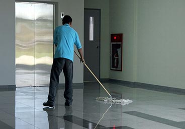 Floor cleaning service.